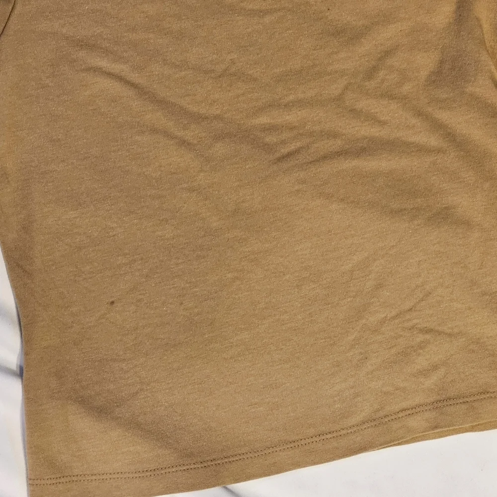 Set Of Two Girls Tees- Camel Fitted And Tie-Dye- Large (10-12)